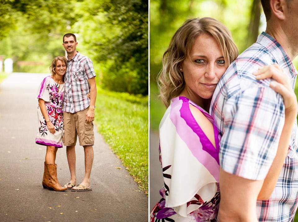 Couple walking on Ironton Rail to Trail