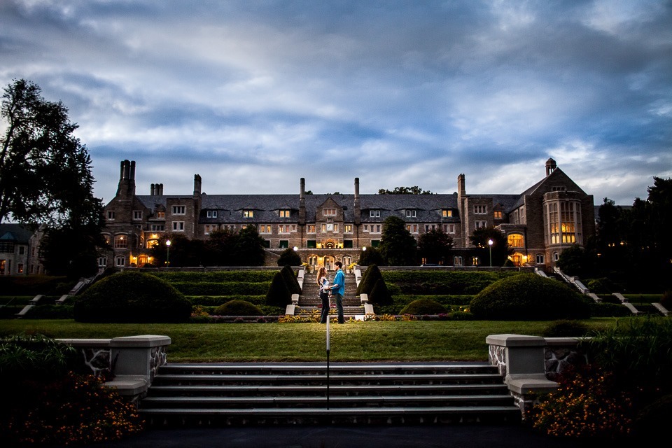 Masonic Village Engagement Photography