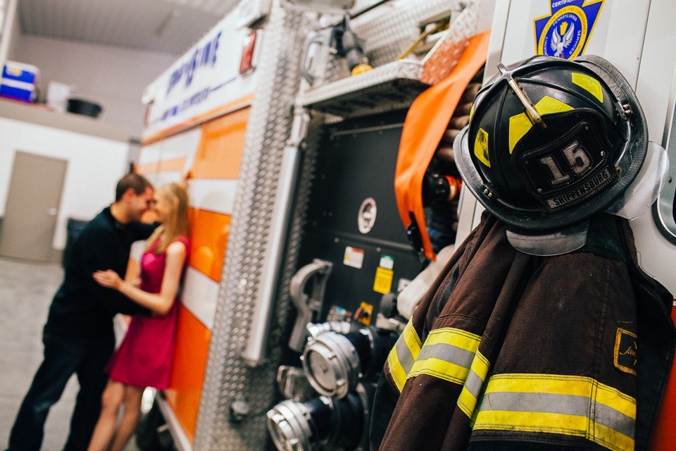 Firefighter Engagement Photographers