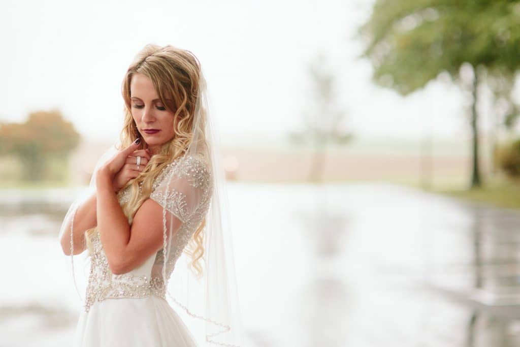 Bride in the Rain